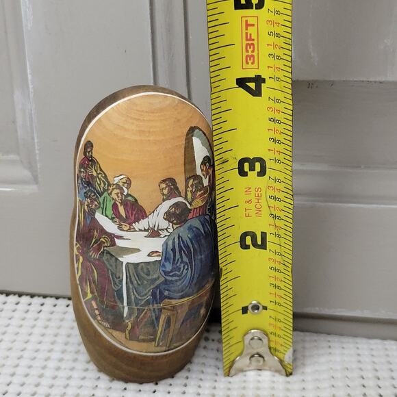 Matryoshka Nesting Dolls 5 Set Life of Jesus Christ Nativity Russian 7" SIGNED - Picture 7 of 13